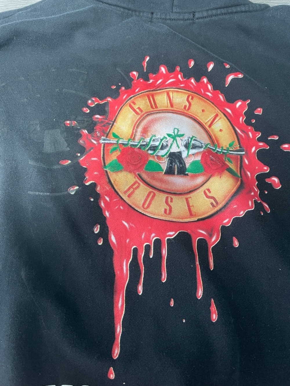 Guns N' Roses Graphic Appetite for Destruction" zip-up hoodie - Picture 3 of 8